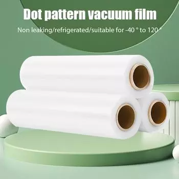 3 Rolls Food vacuum sealer Storage Saver Bags Vacuum Plastic Bags for Kitchen Vacuum Sealer Bags to Keep Food Fresh Long