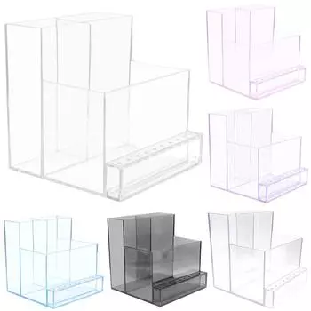 # 3 ряда, 10 отверстий, коробка для демонстрации ногтей, пластиковый держатель для сверл для ногтей, подставка для дисплея розовый