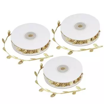 3 рулона искусственных листьев винограда DIY детский сад поделки свадебные украшения аксессуары золото золотистый