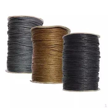 3 рулона вощеной веревки для изготовления ювелирных изделий своими руками — 2 #