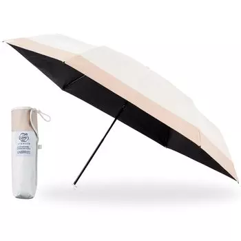 3 секунды Ураваза блокирует УФ-излучение, защищает как в солнечные, так и в дождливые дни, складной зонт 55 см, край 30245 бежевый [Moonbat] (Ураваза) 100% бежевый