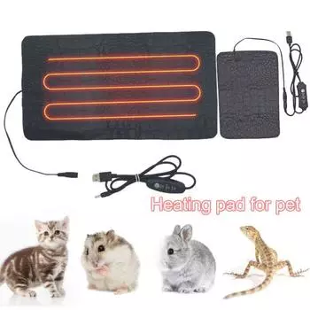 3 шестерни с регулировкой температуры, прямоугольная, против царапин, альпинистская подушка для домашних животных, электрическая искусственная кожа, теплая B