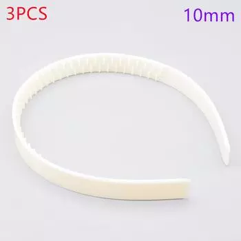 3 шт. 10 мм/15 мм Белые Черные Пластиковые Ободки из АБС с Зубцами Противоскользящие Повязки для Волос для Женщин Девочек DIY Обручи для Волос Аксессуары для Волос