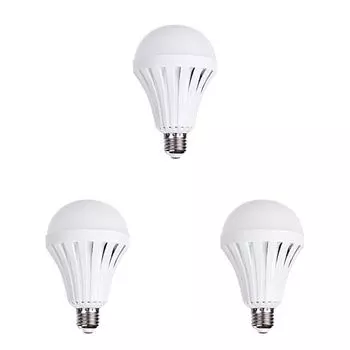 3 шт. 12 Вт аварийная лампа бытовая E27 светодиодная лампа для комнаты (12 Вт без крючка)