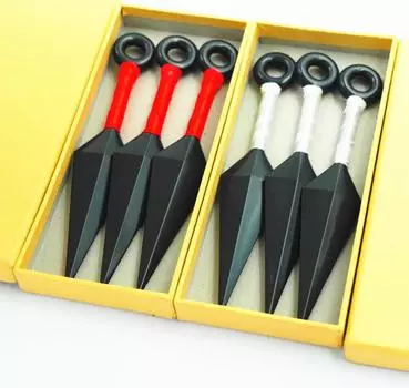 3 шт. 13 см аниме ниндзя кунай сюрикен метательное оружие реквизит косплей игрушка 13cm белый