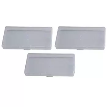 3 шт. 14,8x7,8x1,8 см Прозрачный полипропиленовый прямоугольный держатель для ювелирных изделий, органайзер для хранения сережек, ожерелий