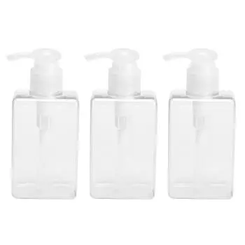 3 шт. 150 мл бутылки с насосом пустые контейнеры для жидкого мыла для рук пластиковые бутылки-прессы для кухни и ванной комнаты