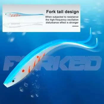 3 шт. 17,5 см/18 г мягкая рыболовная приманка с вилкообразным хвостом цветная искусственная приманка из термопластичной резины для соленой воды пресноводные принадлежности для ловли окуня, судака, форели красный/белый