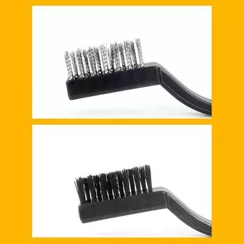 3 шт. 17 см нержавеющая сталь медная нейлоновая проволочная щетка инструменты для удаления ржавчины ручная очистка чистка полировка инструменты