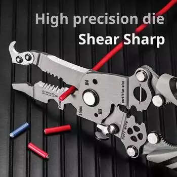 3 шт. 18-в-1 инструмента для зачистки проводов с нескользящей ручкой и быстроразъемным механизмом фиксации, многофункциональный инструмент для зачистки проводов