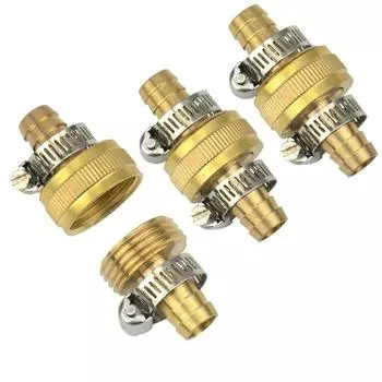 3 шт. 1/2 Садовый латунный соединитель для шланга, ремонт конца шланга