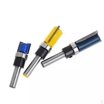 3 шт., 1/4 дюйма, фреза с хвостовиком подшипника, фреза для деревообработки, фреза