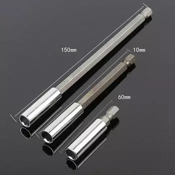 3 шт. 1/4 дюйма с шестигранным хвостовиком, магнитный держатель винта, отвертка 50-100-150 мм