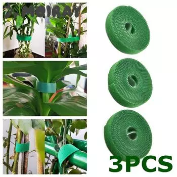 3 шт./1 комплект 2 м зеленый садовый шпагат для подвязки растений нейлоновый бандаж для растений садовый крючок-петля бамбуковая тростниковая обертка поддержка садовые аксессуары серый