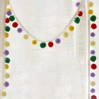 3 шт. 1 м 10 мм шариковая тесьма бахрома лента окантовка ремесло украшения аксессуары принадлежности одежда украшения подарки красный