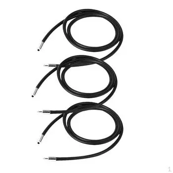 3 шт. 3 мм черный резиновый шнур-цепочка для изготовления браслетов и ожерелий своими руками 50 см