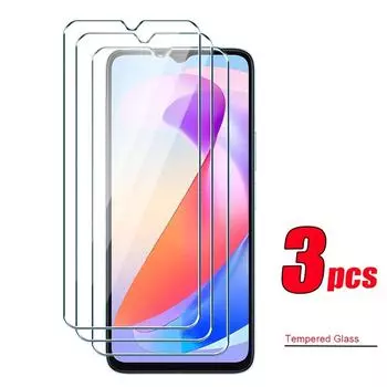 3 шт. 3 шт. для OPPO A17 A17K A18 A38 A58 A57 A57S A77 A77S A79 A78 A98, закаленное стекло, прозрачная защитная пленка для экрана с полным клеем OPPO A79 белый