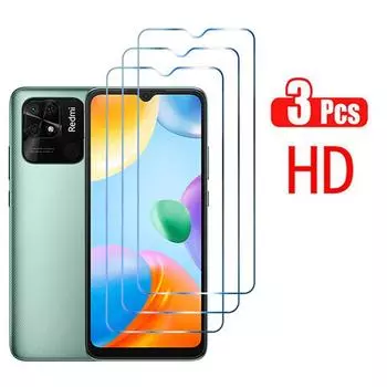 3 шт. 3 шт. HD закаленное стекло для Xiaomi Redmi 10C Redmi10C 10A 11 11S 10 10S 9 9S 9T 8 7 чехлы защитная пленка чехол RedMi 10C чистый