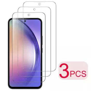 3 шт. 3 шт. полное стекло для Samsung Galaxy A54 A04 A14 A24 A34 A05 A05S A15 A25 A35 A55 S23 FE S22 S21 S24 Plus закаленная защита экрана Samsung Galaxy A54 5G белый