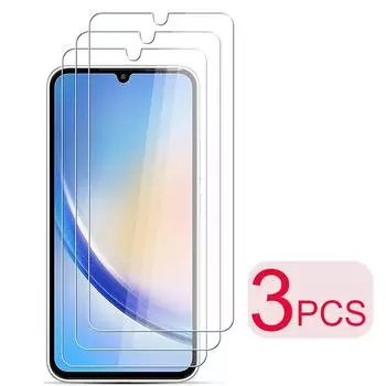 3 шт. 3 шт. полное защитное стекло для Samsung Galaxy A34 A345G SM-A346E SM-A346B A 34 SM-A346 5G 6,6-дюймовая закаленная защита экрана Samsung Galaxy A34 5G белый