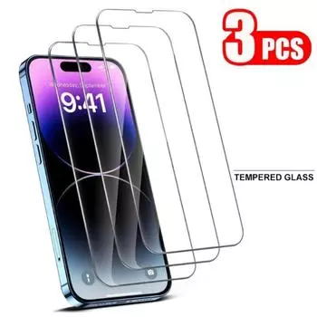 3 шт. 3 шт. полное защитное стекло для iPhone 11 Pro Max 13 12 14 Plus 7 8 Plus 14 Pro Max 14Pro 12Mini Mini X XS MAX закаленная защита экрана iPhone 14 Plus белый