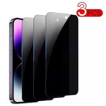 3 шт. 3 шт. Защитная пленка для экрана «Антишпион» для iPhone 14 PRO MAX Антишпионское стекло для iPhone 13 12 11 XS Max XR 14 Plus Закаленное стекло с черным краем iPhone 14 Plus чёрный
