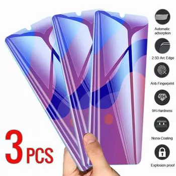 3 шт. 3 шт. Защитное стекло с полным покрытием XiaoMi RedMi Note 11 10 9 9s Huawei Honor iPhone 13 Samsung Galaxy A52 A51 Realme закаленный экран