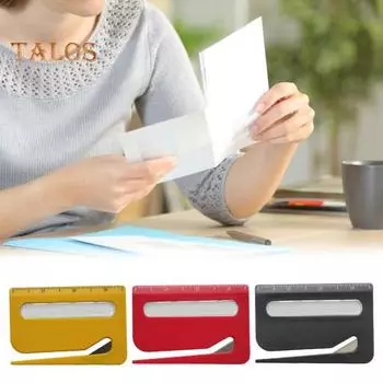 3 шт. 3 в 1 нож для вскрытия писем с увеличительным стеклом и линейкой. Технология точной резки. Эргономичный дизайн. Открывалка для конвертов. белый