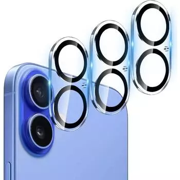 3 шт. 3D 9H закаленное стекло для защиты объектива камеры для iPhone 16 Promax 16 Plus 15 14 13 12 11 полная прозрачная защитная крышка объектива for iPhone 16 16plus