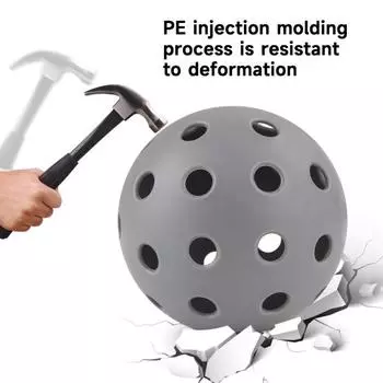 3 шт., 40 отверстий, пиклбол с высоким отскоком, видимость, PE, для использования в помещении и на открытом воздухе, для тренировок, тренировок по пиклболу, аксессуары для пиклболов жёлтый