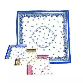 3 шт. 43x43 см 100% хлопок женские носовые платки красочные с цветочным принтом портативные носовые платки квадратный шарф свадебный подарок на вечеринку