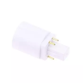 3 шт. 4-контактный проводящий адаптер G24 на E26/E27 для цоколя лампы G24Q, адаптер для цоколя лампы G24Q на средний световой цоколь белый