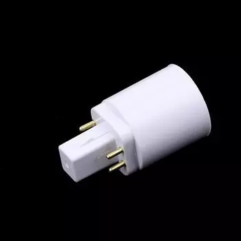 3 шт. 4-контактный проводящий адаптер G24 на E26/E27 для цоколя лампы G24Q, адаптер для цоколя лампы G24Q на средний световой цоколь