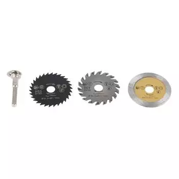 3 шт. 54,8 мм HSS Мини-дисковая пила по дереву Режущее лезвие Вращающийся инструмент Держатель
