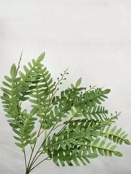3 шт. 57 см зеленые растения искусственные листья листья саранчи дома балкон свадьба украшение гостиной инженерное украшение ландшафтного дизайна зелёный