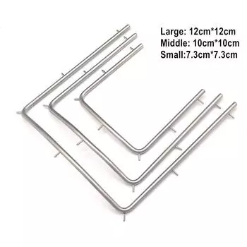 3 шт./5 шт./9 шт., стоматологическая резиновая плотина, латексная рамка для отбеливания зубов, инструмент для открывания рта, нержавеющая сталь 10 см/12 см/7,3 см на выбор 3 pieces small