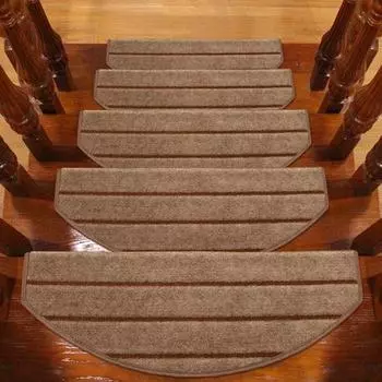 3 шт./5 шт. коврик для лестницы, противопыльный, нескользящий фланелевой домашний семейный ковер с выпуклым носом 3 Pcs серый