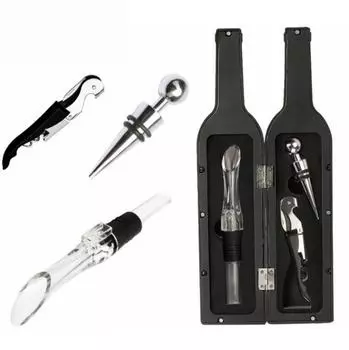 3 шт./5 шт. набор штопоров для бутылок вина, держатель в форме бутылки, открывалка для бутылок, подарок 5pcs/set