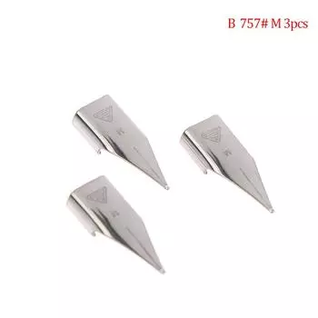3 шт. 757 # аксессуары для перьевых ручек, ослепительные художественные перья F/Ef/M, школьные принадлежности B