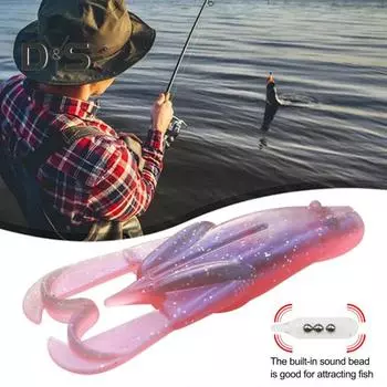 3 шт. 7,5 см/7,8 г плавающая мягкая приманка-лягушка с дребезжащим звуком, бионическая искусственная приманка-лягушка для ловли соленой воды, пресноводного окуня, змееголовой форели зелёный