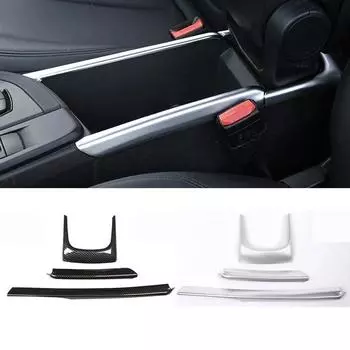 3 шт. ABS для BMW X1 F48 2016-автомобильный подлокотник, боковые декоративные полоски, аксессуары для отделки