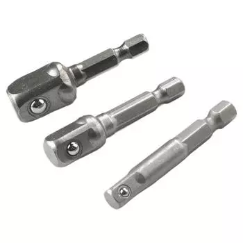 3 шт. адаптер для сверлильного патрона ударная дрель удлинитель сверла адаптер для стержня 1/4 3/8 1/2 размер сверло с шестигранным хвостовиком и квадратной головкой
