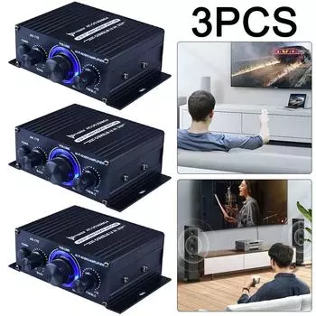 3 шт. AK-170 Мини HiFi стерео аудио усилитель мощности 200 Вт + 200 Вт с RCA входом