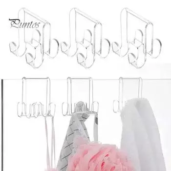 3 шт. акриловых крючков для душевой двери, высокая прочность, прочная несущая способность, простая установка, вешалка для полотенец, крючки для ванной комнаты чистый