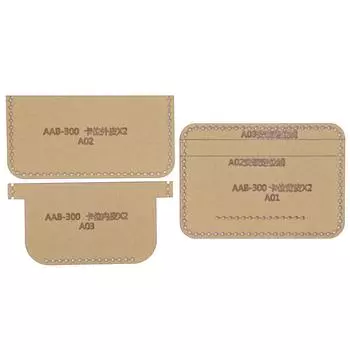 3 шт. акриловый шаблон сумка для карт DIY кожаный шаблон бумажник форма инструменты для рукоделия аксессуары