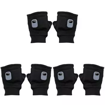 3 шт. электрические перчатки с подогревом ветрозащитные перчатки без пальцев мужские женские зимние перчатки (В