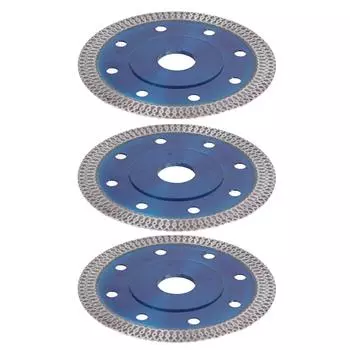 3 шт. алмазные пилы для резки плитки, керамики, фарфора, мрамора, дискового инструмента 105x10x20 мм