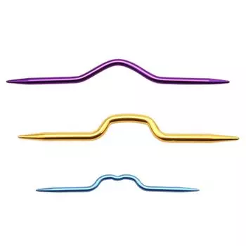 3 шт. алюминиевые изогнутые крючки для вязания, иглы для шарфа, свитера, ткацкий инструмент, швейные аксессуары