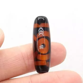 3 шт. энергия натуральный камень кулон Tianzhu изоляционные бусины для изготовления ювелирных изделий DIY Цепочки и ожерелья браслет йога Дзи подарочный аксессуар 3pcs/12x30mm