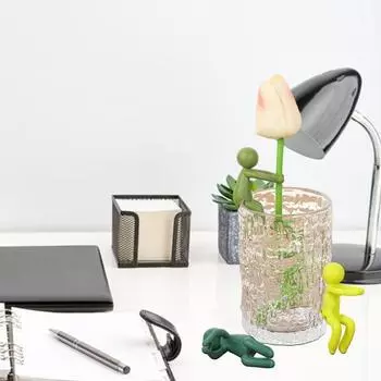 3 шт. антропоморфный держатель для растений, подставка для растений, подставка для ростков, стеблей, побегов, черенков, симпатичные подставки для растений для декора внутреннего сада или растений 3pcs